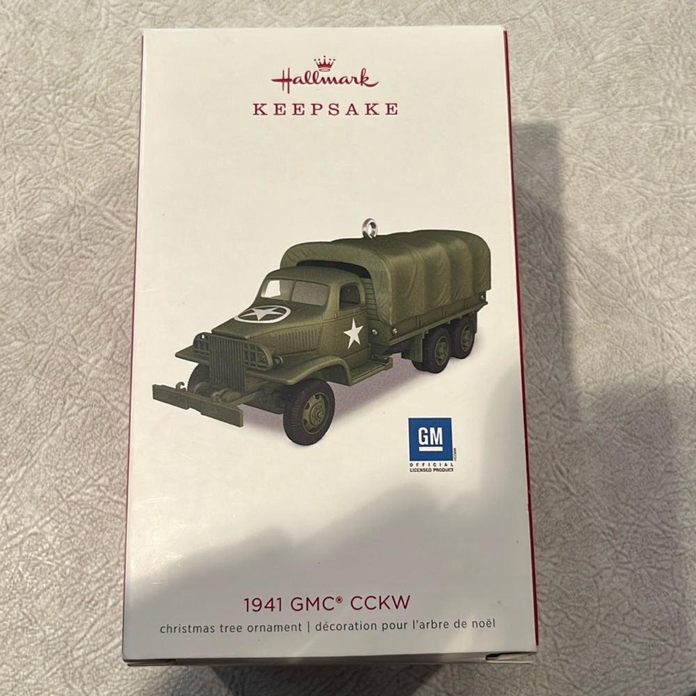 Hallmark GMC CCKW truck ornament
